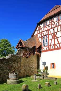 old historic half-timbered house of Tauberbischofsheim