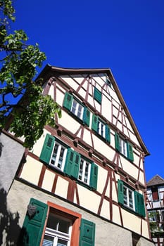 old historic half-timbered house of Tauberbischofsheim