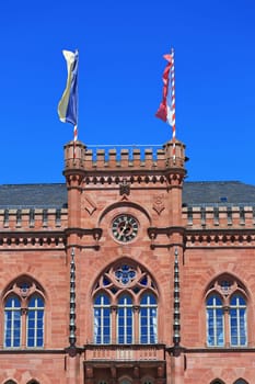 old historic town hall of Tauberbischofsheim