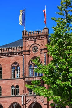 old historic town hall of Tauberbischofsheim