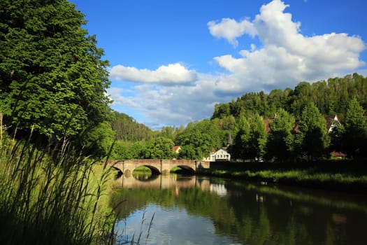 stone bridge in the area of Sulz am Neckar