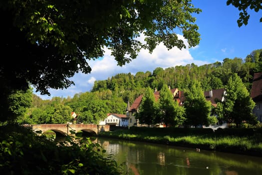 stone bridge in the area of Sulz am Neckar