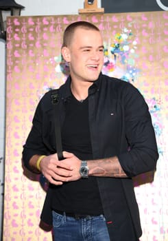 Paul Jolig,.during the  Golden Things meets Pink Carpet" pre-closing Finissage at Studio 28   Hamburg"