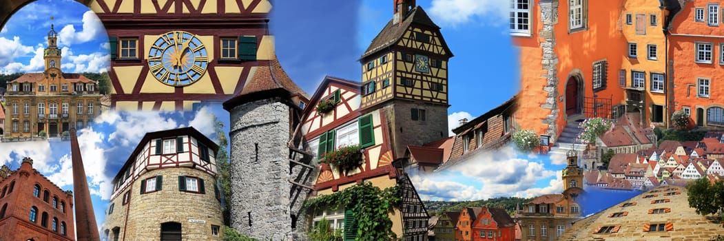 Collage from the city of Schwäbisch Hall