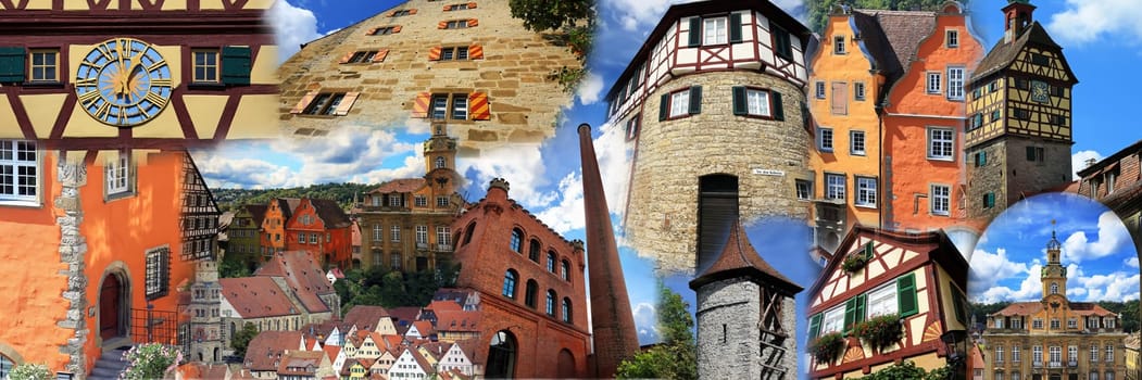 Collage from the city of Schwäbisch Hall