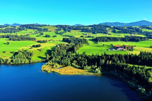 The Rottachsee near Sulzberg is a reservoir
