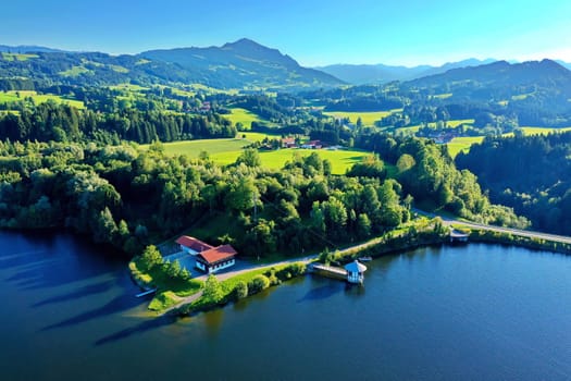 The Rottachsee near Sulzberg is a reservoir