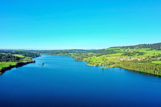 The Rottachsee near Sulzberg is a reservoir
