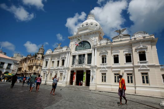 salvador, bahia / brazil - may 23, 2015: view of the Rio Branco Palace in the Historic Center of the city of Salvador.