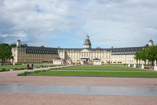 The Karlsruhe Palace seen from the town side
