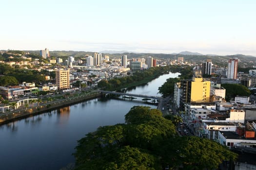 itabuna, bahia / brazil - january 30, 2012: aerial view of the city of Itabuna, in the south of Bahia.