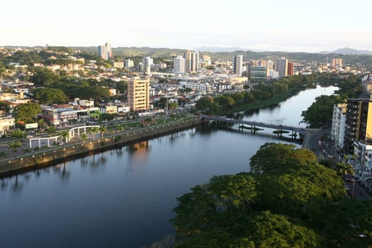 itabuna, bahia / brazil - january 30, 2012: aerial view of the city of Itabuna, in the south of Bahia.
