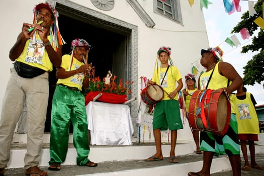ilheus, bahia / brazil - january 8, 2012: members of a pifano band are seen during a performance in the city of Ilheus, in southern Bahia.