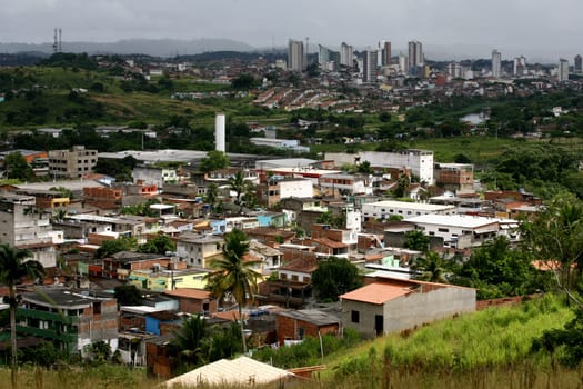 itabuna, bahia / brazil - january 30, 2012: aerial view of the city of Itabuna, in the south of Bahia.