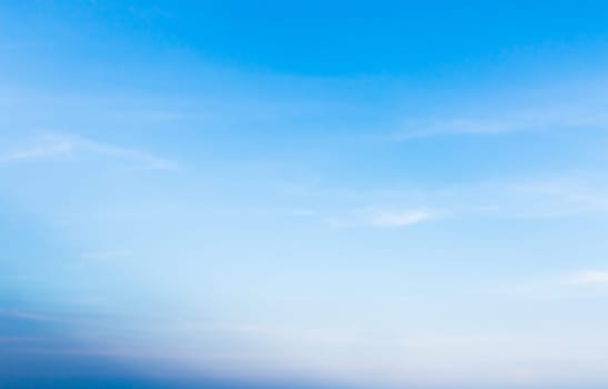 White fluffy clouds in the blue sky, Fantastic soft white clouds against blue sky