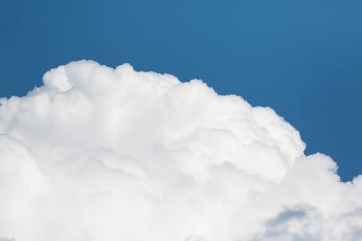 Close up White clouds  in blue sky