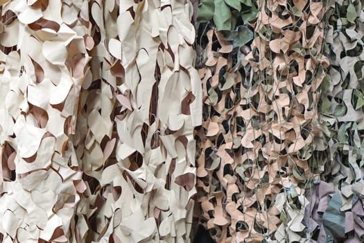 Camouflage net for hidding in nature
