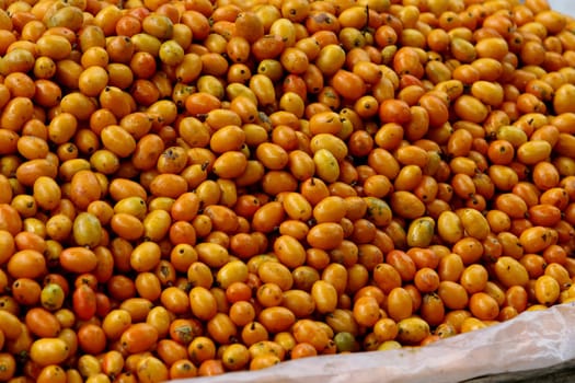 itabuna, bahia / brazil - november 22, 2011: caja fruit is seen for sale in the city of Itabuna in southern Bahia.