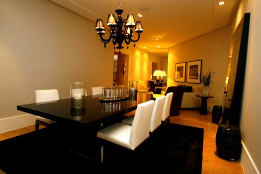salvador, bahia / brazil - october 22, 2014: view of dining room of house on display in the city of Salvador...