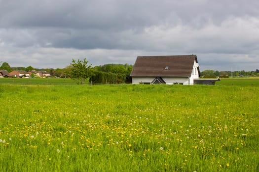 German countryside landscape, Lower Rhine Region