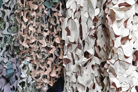 Camouflage net for hidding in nature