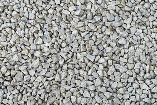 White gravel stones background texture