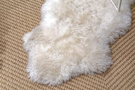 White fur soft rug carpet home decor