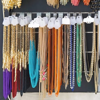 Various modern bijou necklaces for sale