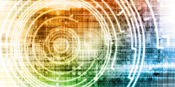 Futuristic Background As A Network Concept Art