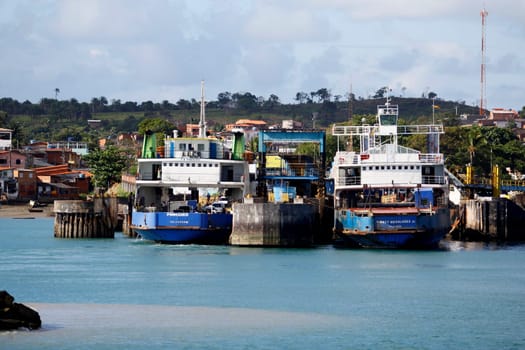 salvador, bahia / brazil - november 3, 2014: ferr bolts are seen at Bom Despacho Terminal on Itaparica Island..