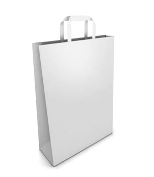 Shopping bag. 3d illustration isolated on white background