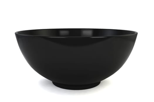 Empty bowl. 3d illustration isolated on white background