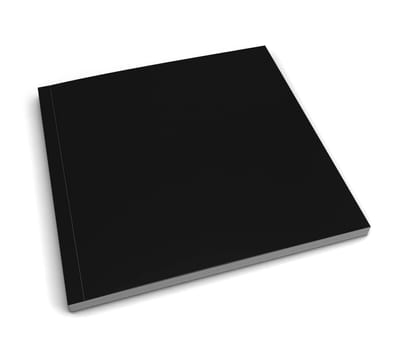 Square magazine. 3d illustration isolated on white background