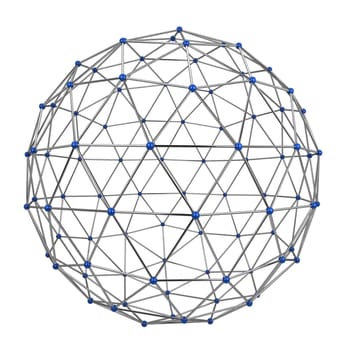 Network connection. 3d illustration isolated on white background