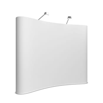 Trade show booth. 3d illustration isolated on white background