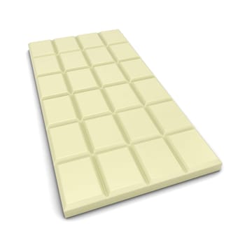 Chocolate bar. 3d illustration isolated on white background