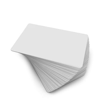Business cards. 3d illustration isolated on white background