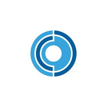 C Letter Core icon vector illustration design template