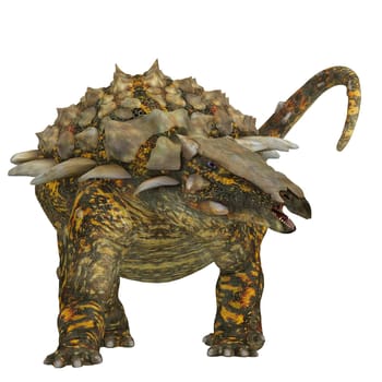 Gargoyleosaurus was an ankylosaur armored herbivorous dinosaur that lived in the Jurassic Age of Wyoming, North America.