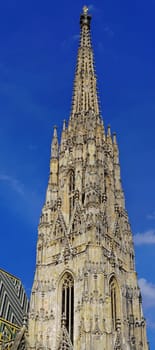 St. Stephens Cathedral Spire Tower in Vienna Austria