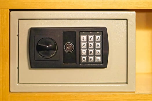 Small safe box with digital keypad lock
