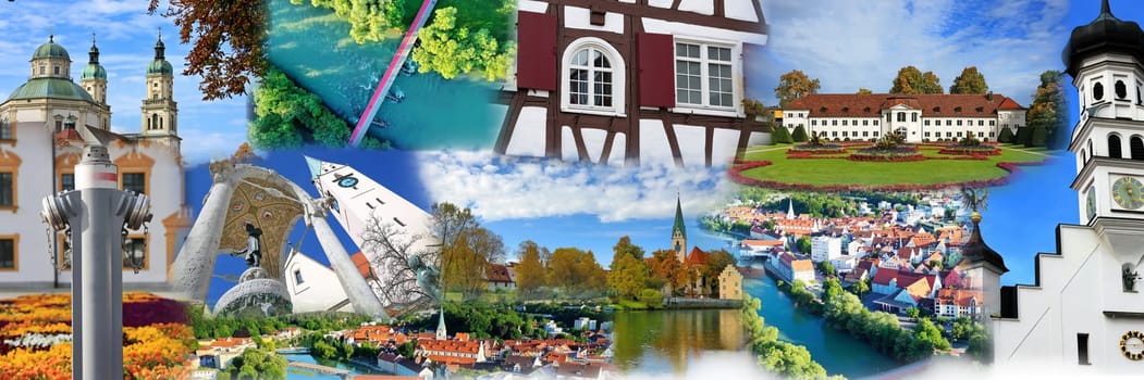 Photo collage of Kempten, the oldest city in Germany