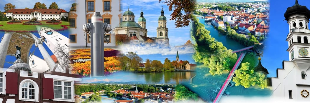 Photo collage of Kempten, the oldest city in Germany