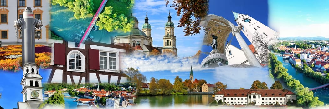 Photo collage of Kempten, the oldest city in Germany