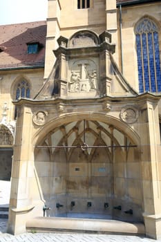 Siebenröhrenbrunnen is a sight of the city of Heilbronn