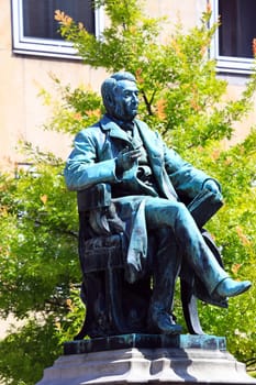 Statue Robert Mayer is a sight of the city of Heilbronn