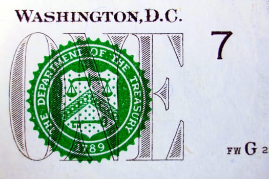 Dollar bills as a background