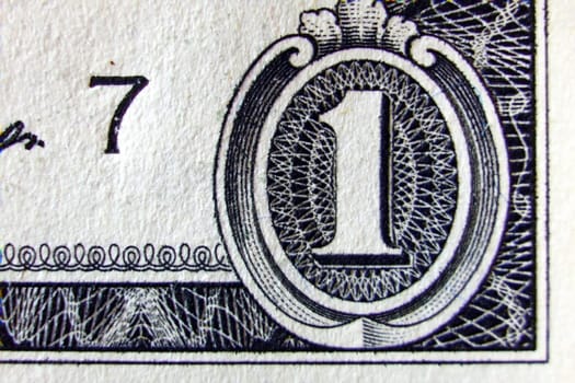 Dollar bills as a background