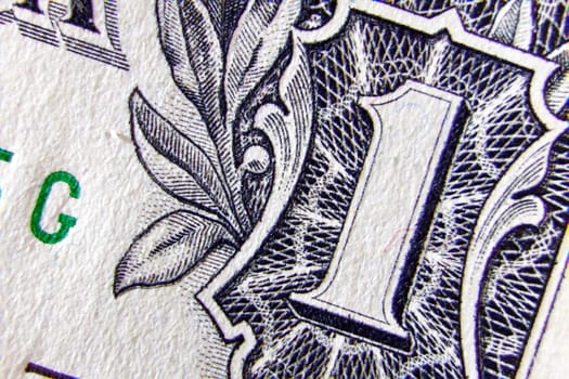 Dollar bills as a background