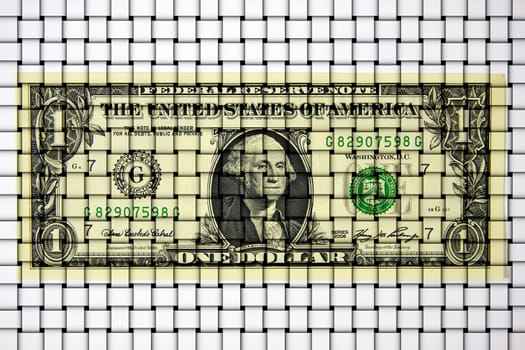 Dollar bills as a background